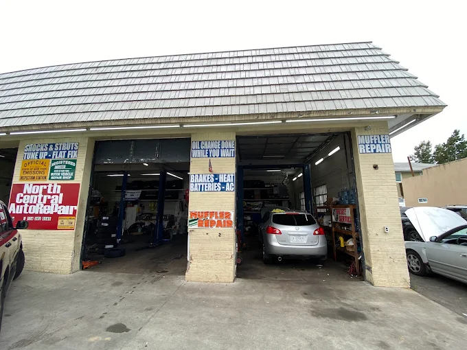 Front of North Central Auto Repair shop